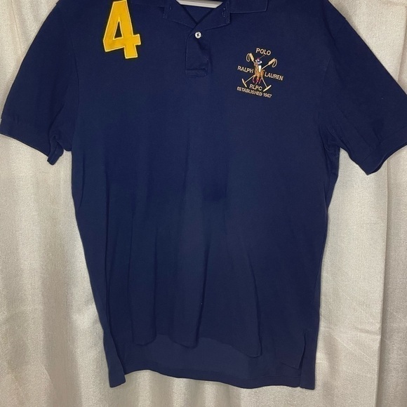 Polo Ralph Lauren Men's Cotton Mesh Polo Shirt blue RLPC Size XL. - Picture 10 of 11